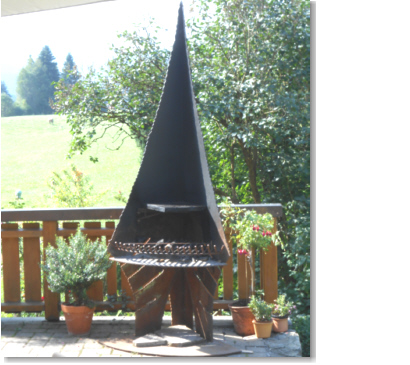 Grill bei der Terrasse